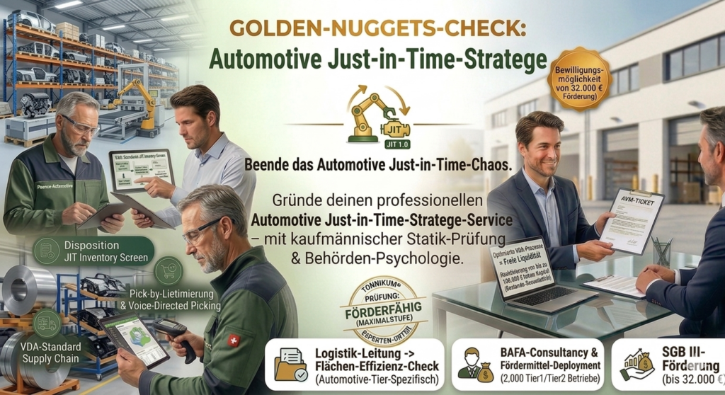 Strategische Existenzgründung als Automotive-Lager-Stratege zur Optimierung von Just-in-Time-Prozessen und Reaktivierung von totem Kapital bei Tier-2-Zulieferbetrieben