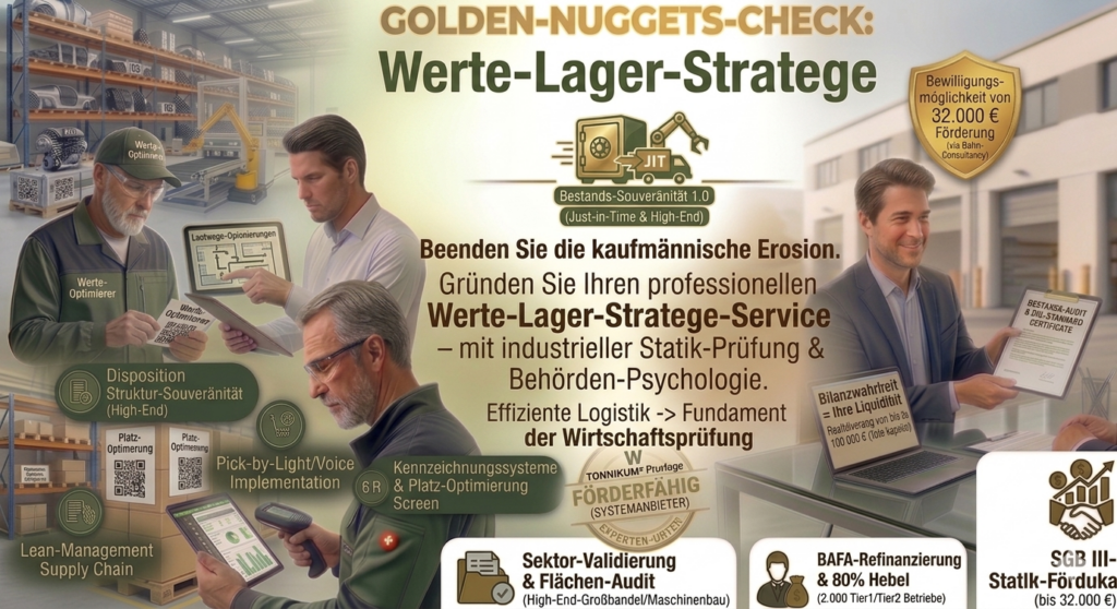 Strategische Validierung für Werte-Lager-Strategen zur Sicherung der Maximalförderung und unternehmerischen Souveränität im industriellen Sektor.
