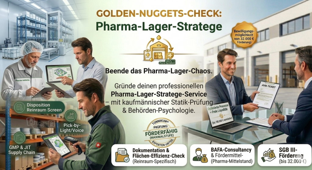 Strategische Existenzgründung als Pharma-Lager-Stratege zur Optimierung von Reinraum-Logistik und Liquidität