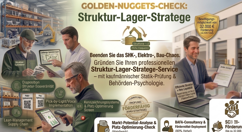 Strategische Gründung als Struktur-Lager-Stratege zur radikalen Suchzeit-Minimierung und Platz-Optimierung durch Implementierung von Kennzeichnungssystemen in Handwerksbetrieben