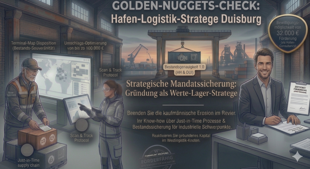 Markus Tonn, Ex-BA-Insider und Experte für die Existenzsicherung von Hafen-Logistik-Strategen in Duisburg.